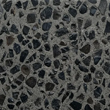 Illustration of charcoal storm terrazzo