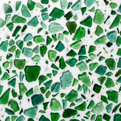 Illustration of emerald isle terrazzo