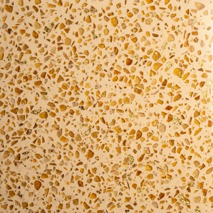 Illustration of golden hour terrazzo