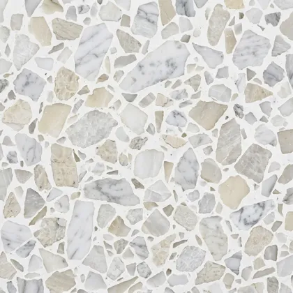Illustration of venetian white terrazzo